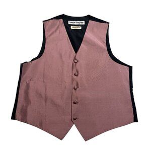 Tuxedo Junction 5 Button Suit Vest in Mauve Pink